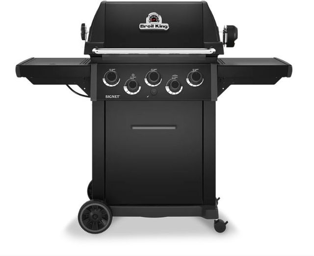 Broil King® Signet™ 390 Shadow 5-Burner Black Freestanding Liquid Propane Grill-0
