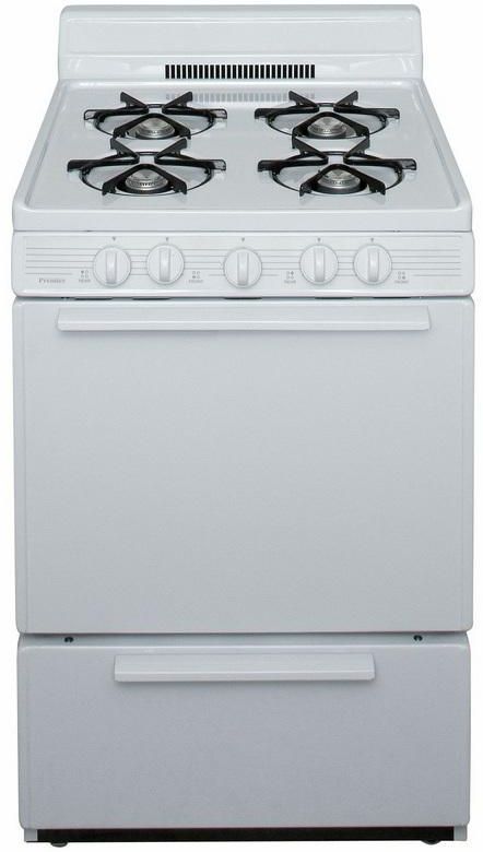 Premier 24" White Freestanding Gas Range