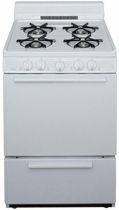 Premier 24" White Freestanding Gas Range