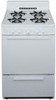 Premier 24" White Freestanding Gas Range-0