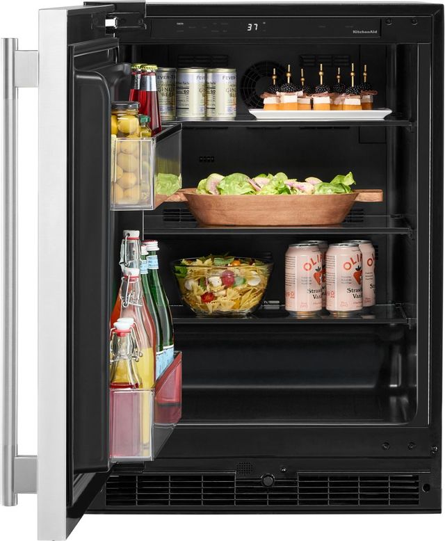 KitchenAid® 24" 5.0 Cu. Ft. Stainless Steel Undercounter Refrigerator-3