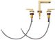 ZLINE Palisades Champagne Bronze Modern Widespread Bath Faucet-2