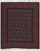 Surya Boteh Navy/Bright Red 50"x60" Throw Blanket-1