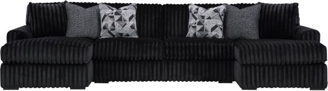 Signature Design by Ashley® Midnight-Madness 3-Piece Onyx U-Shape Sectional-0