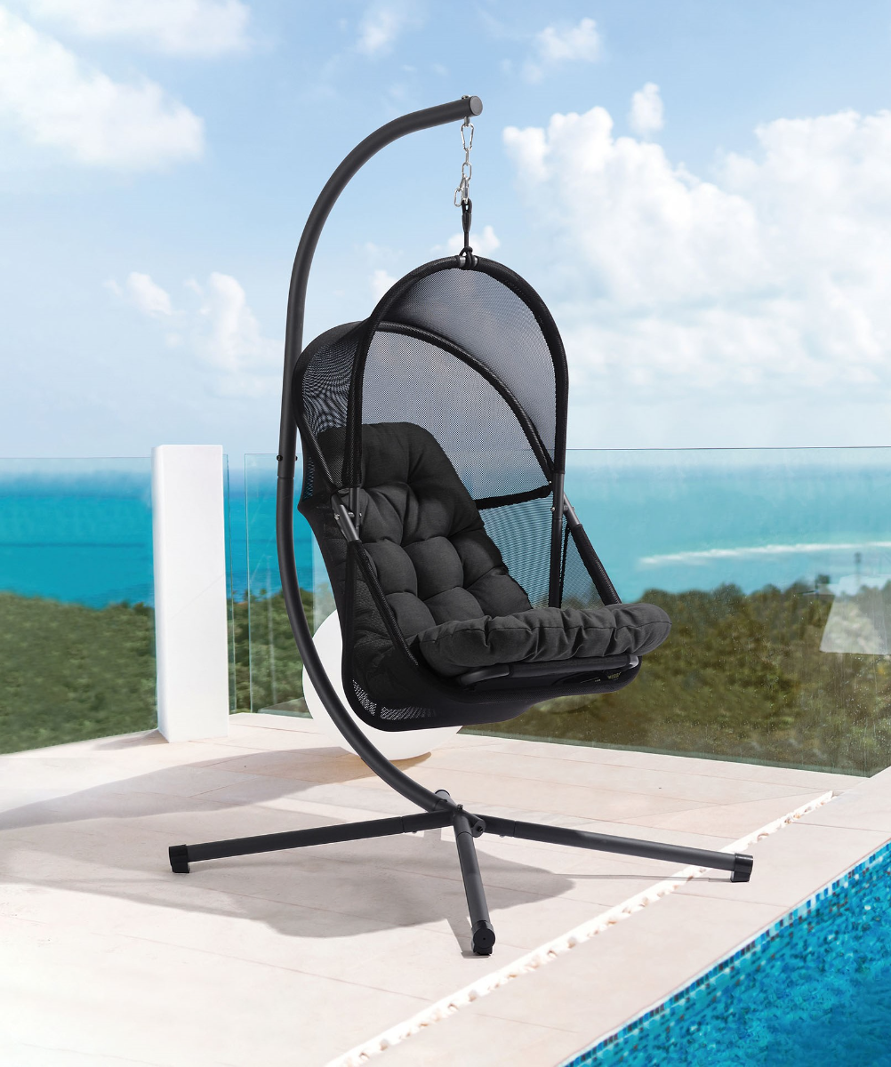 Hangloose 2 Piece Outdoor Swing Chair (Black) | Walker