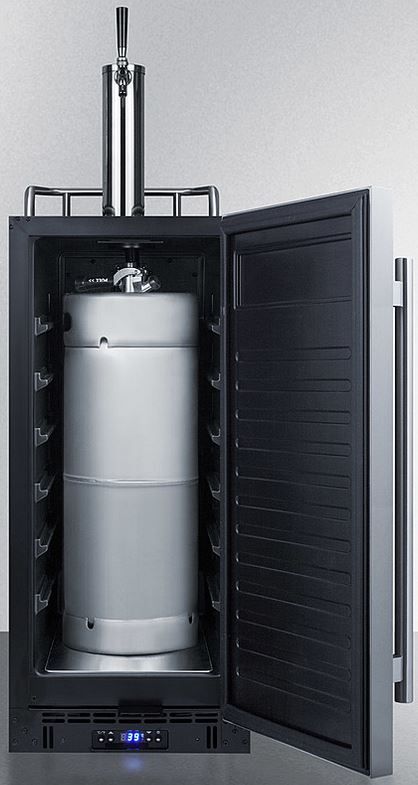 Summit® 2.9 Cu. Ft. Stainless Steel Beer Cooler/Kegerator-3