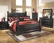 Signature Design by Ashley® Shay 6-Piece Almost Black King Poster Bed Set-5