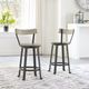Signature Design by Ashley® Melenski 2-Piece Black/Light Tan Counter Height Bar Stool Set-3