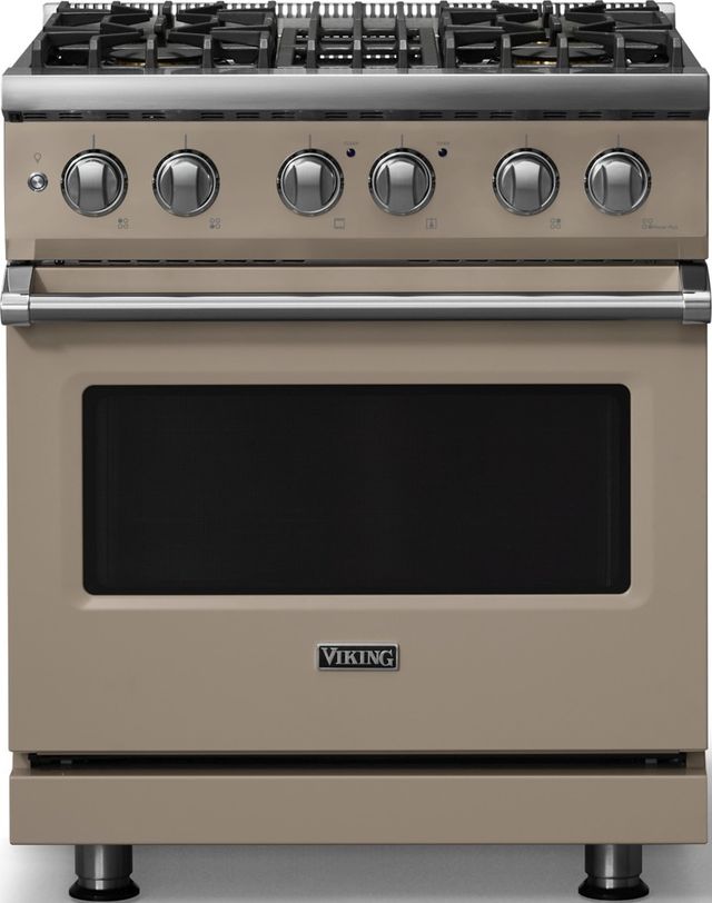 Viking® 5 Series 30" Nantucket Pro Style Dual Fuel (LP) Range with Polished Chrome Trim-0
