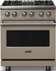Viking® 5 Series 30" Nantucket Pro Style Dual Fuel (LP) Range with Polished Chrome Trim-0