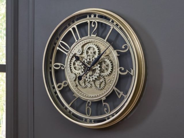 Signature Design by Ashley® Gilover Champagne Wall Clock-3