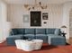 TOV Furniture Willow 6-Piece Blue U-Shape Sectional-1