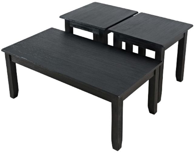 Jofran Inc. Eros 3-Piece Black Occasional Table Set-2