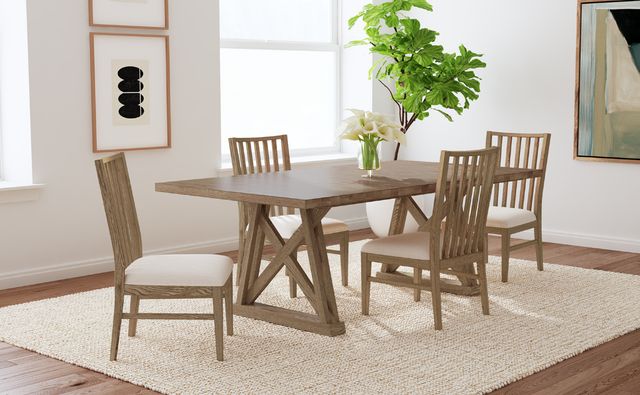 A-America® Weston Acorn Trestle Dining Table-3