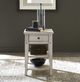 Liberty Furniture Lake House Weathered White Chairside Table-1