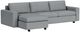 EQ3 Customizable Reva 2-Piece Left-Arm Facing Double Sleeper Sofa Sectional and Storage Chaise with Standard Arm-1