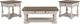 Liberty Furniture Morgan Creek 3-Piece Antique White/Wirebrushed Tobacco Rectangular Occasional Table Set-0