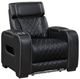 Homelegance® Fairway Black Power Recliner with Power Headrest-0