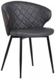 Armen Living Ava Black/Gray Dining Side Chair-0