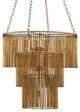 Currey & Company Mantra Gold Leaf Chandelier-0