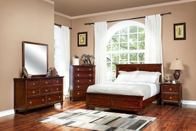 New Classic® Home Furnishings Tamarack Cherry California King Panel Bed-1
