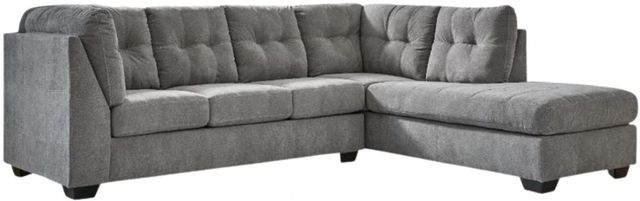 Signature Design by Ashley® Marelton 2-Piece Gray Right Arm Facing Sectional and Chaise-0