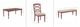 Powell® Trimble 5-Piece Beige/Red Dining Set-2