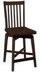 Archbold Furniture Customizable Amish Essentials Alex Swivel Stool-0