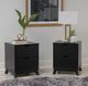Powell® Portix 2-Piece Black Nightstand Set-1