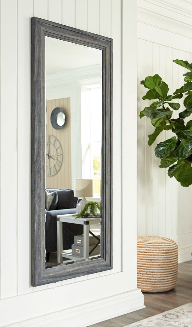 Signature Design by Ashley® Jacee Antique Gray Floor Mirror-4
