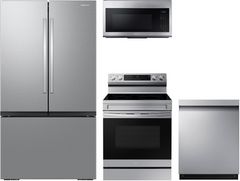 Samsung 4 Piece Fingerprint Resistant Stainless Steel Kitchen Package