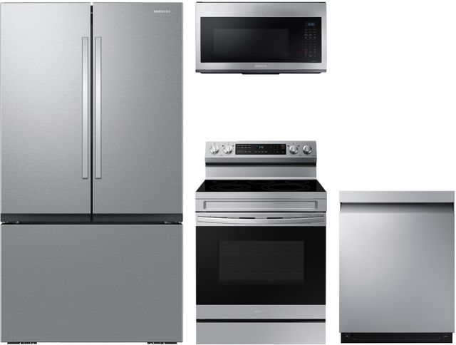 Samsung 4 Piece Fingerprint Resistant Stainless Steel Kitchen Package