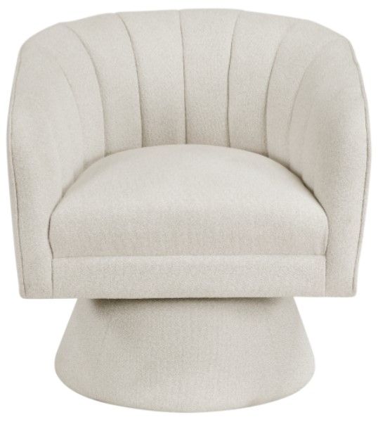 Homelegance® Eve Beige Swivel Chair-2
