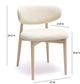 TOV Furniture Zinea Cream/Natural Dining Chair-2