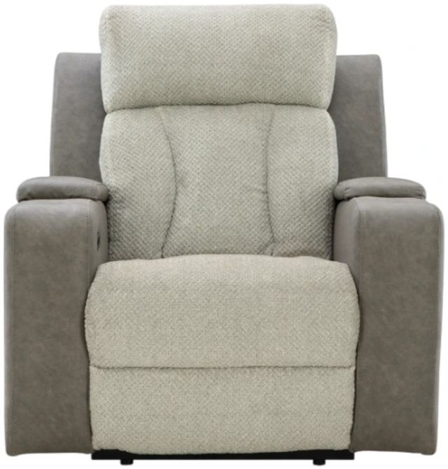 Signature Design by Ashley® Stately Check Sisal Power Recliner with Adjustable Headrest-1