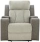 Signature Design by Ashley® Stately Check Sisal Power Recliner with Adjustable Headrest-1