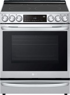 LG 30" PrintProof™ Stainless Steel Smart Slide In Electric Range with InstaView™ and Air Fry