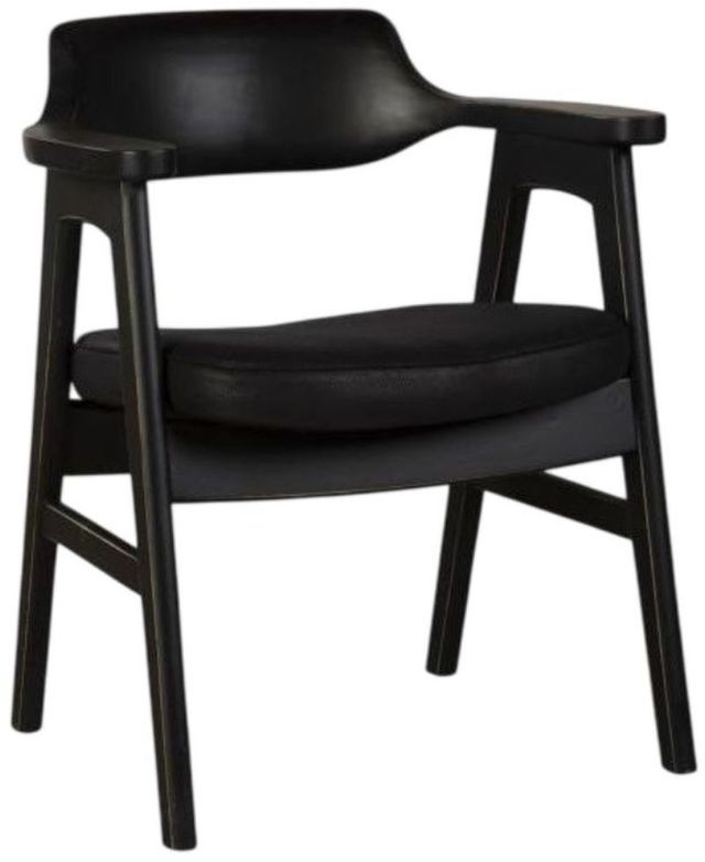 Nest Home Collections Wagner Black/Vintage Black Arm Chair-0