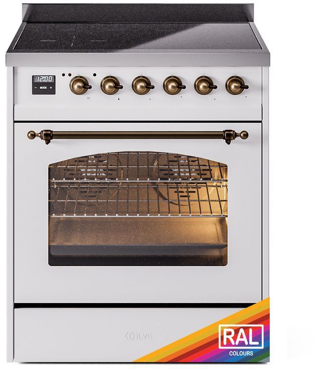 Ilve® Nostalgie II Series 30" Custom RAL Color Pro Style Induction Range-1