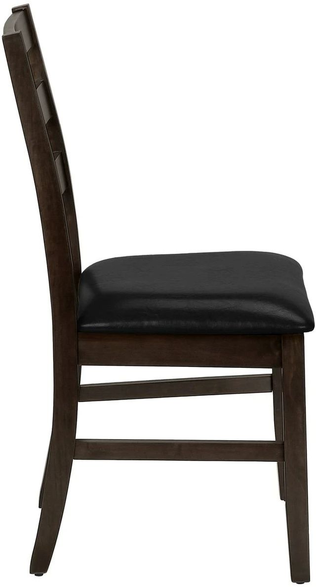 Monarch Specialties Inc. 2-Piece Black/Brown Side Chair Set-3