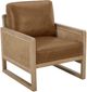 KUKAHOME Pacifica Brown/Concord Mink Accent Chair-0