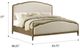 Emerald Home Interlude Beige/Sanstone Buff Queen Upholstered Panel Bed-2