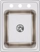 Elkay Lustertone® Classic Lustrous Satin 17" x 22" x 10-1/8" 3-Hole Single Bowl Drop-In Sink with Perfect Drain®-1