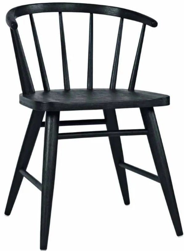 Jofran Inc. Archimedes/Fitz 7-Piece Black/Brown Dining Set-2