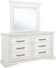 Coaster®  McKinney Vintage White Dresser with Mirror-0