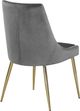Meridian Furniture Karina Gray/Gold Velvet Dining Chair-2