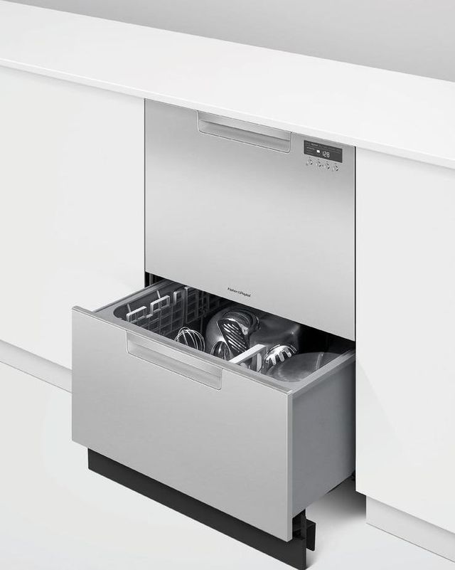 Fisher & Paykel Series 7 24" Stainless Steel Double DishDrawer™ Dishwasher-3