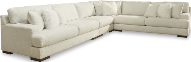 Signature Design by Ashley® Zada 4-Piece Ivory L-Shape Sectional-0
