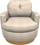 Best® Home Furnishings Customizable Skipper Swivel Chair with Honey Birch Legs-1