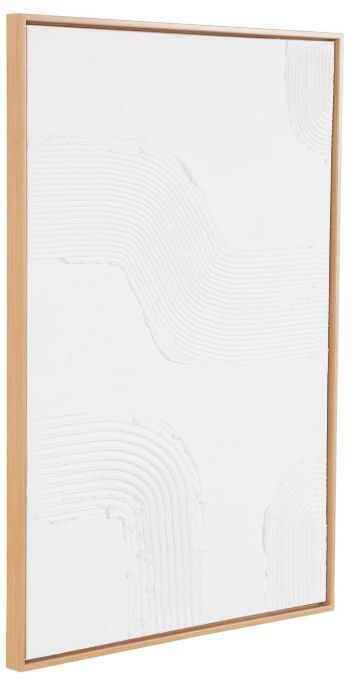 Deco Marche White Abstract Framed Wall Art-1